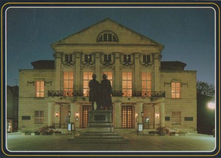 Weimar - Deutsches Nationaltheater - ca. 1990 Weimar - Deutsches Nationaltheater - ca. 1990