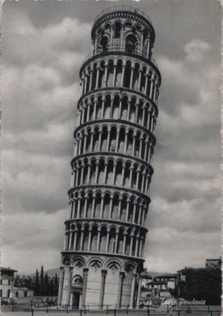 Italien - Pisa - Torre pendiente - 1958 Italien - Pisa - Torre pendiente - 1958