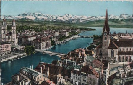 Schweiz - Zürich - und die Alpen - ca. 1965 Schweiz - Zürich - und die Alpen - ca. 1965