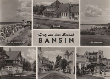 Heringsdorf-Bansin - u.a. Straßenansicht - 1969 Heringsdorf-Bansin - u.a. Straßenansicht - 1969