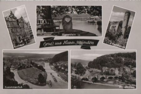 Hann. Münden - u.a. Rathaus - 1961 Hann. Münden - u.a. Rathaus - 1961