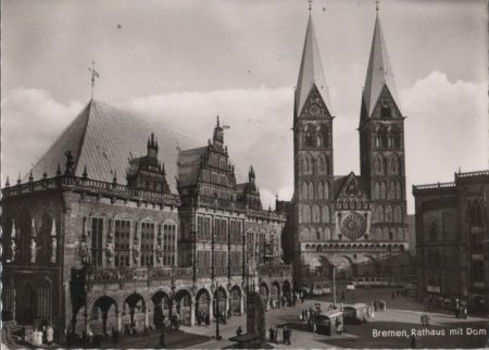 Bremen - Rathaus und Dom - 1956 Bremen - Rathaus und Dom - 1956