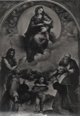 Vatikan - Vatikanstadt - Pinacoteca, Madonna di Foligno Raffaello - ca. 1965 Vatikan - Vatikanstadt - Pinacoteca, Madonna di Foligno Raffaello - ca. 1965