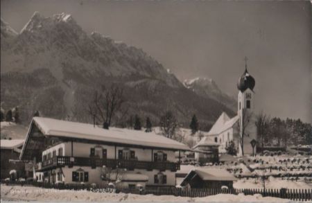 Grainau - mit Riffelwand - 1962 Grainau - mit Riffelwand - 1962