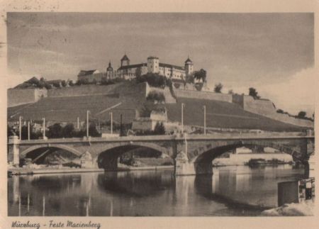 Würzburg - Feste Marienberg - 1956 Würzburg - Feste Marienberg - 1956