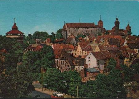 Nürnberg - Blick auf die Burg - 1973 Nürnberg - Blick auf die Burg - 1973