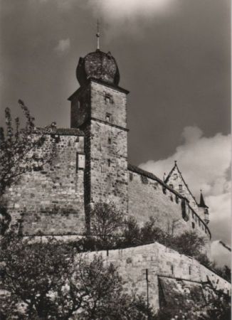 Coburg - Veste, Westseite mit Blauem Turm - ca. 1965 Coburg - Veste, Westseite mit Blauem Turm - ca. 1965