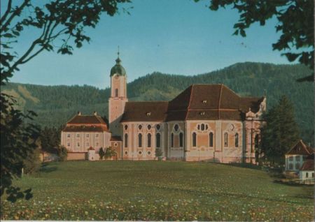 Steingaden-Wieskirche - Außenansicht - ca. 1975 Steingaden-Wieskirche - Außenansicht - ca. 1975