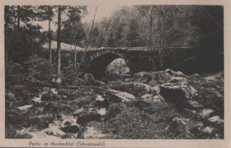 Schwarzwald - Partie im Monbachtal - ca. 1950 Schwarzwald - Partie im Monbachtal - ca. 1950