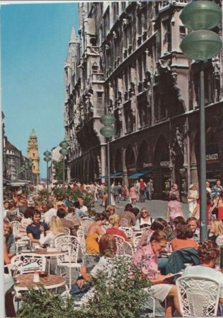 München - Fußgängerzone am Rathaus - 1981 München - Fußgängerzone am Rathaus - 1981