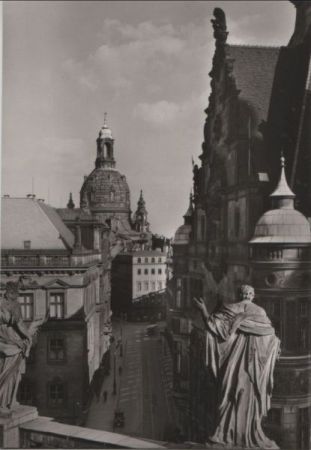 Dresden - Blick durch die Augustusstraße - 1986 Dresden - Blick durch die Augustusstraße - 1986