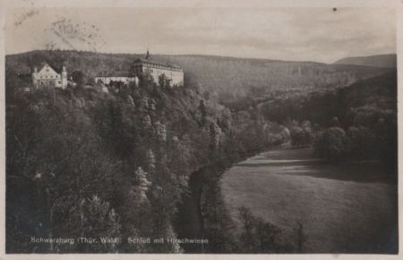 Schwarzburg - Schloß mit Hirschwiese - 1930 Schwarzburg - Schloß mit Hirschwiese - 1930