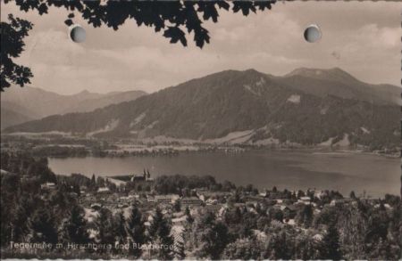 Tegernsee - mit Hirschberg und Blauberge - 1956 Tegernsee - mit Hirschberg und Blauberge - 1956