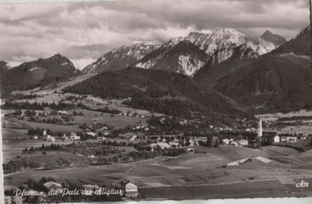 Pfronten - Blick auf Falkenstein - ca. 1960 Pfronten - Blick auf Falkenstein - ca. 1960