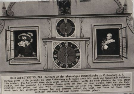 Rothenburg - Kunstuhr - ca. 1955 Rothenburg - Kunstuhr - ca. 1955