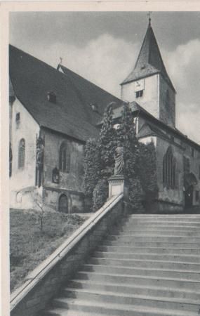 Bad Orb - Aufgang zur Kirche - ca. 1935 Bad Orb - Aufgang zur Kirche - ca. 1935