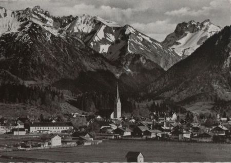 Oberstdorf - mit Krottenspitzen - ca. 1965 Oberstdorf - mit Krottenspitzen - ca. 1965