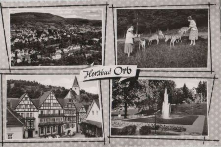 Bad Orb - 4 Teilbilder - 1963 Bad Orb - 4 Teilbilder - 1963