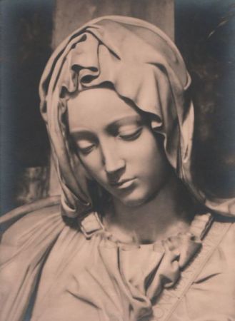 Michelangelo - Pieta, Teilaufnahme - ca. 1950 Michelangelo - Pieta, Teilaufnahme - ca. 1950