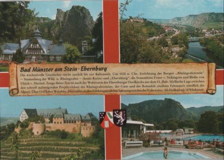 Bad Münster am Stein-Ebernburg - mit 4 Bildern - ca. 1985 Bad Münster am Stein-Ebernburg - mit 4 Bildern - ca. 1985