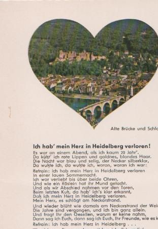 Herz in Heidelberg - ca. 1975 Herz in Heidelberg - ca. 1975