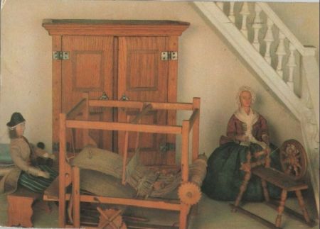 Arnstadt - Schloßmuseum, Werkstatt eines Leinewebers - 1983 Arnstadt - Schloßmuseum, Werkstatt eines Leinewebers - 1983