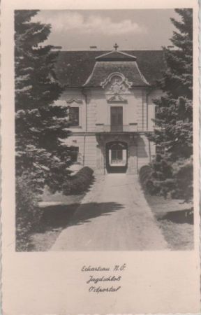 Österreich - Eckartsau - Jagdschloß, Ostportal - ca. 1950 Österreich - Eckartsau - Jagdschloß, Ostportal - ca. 1950