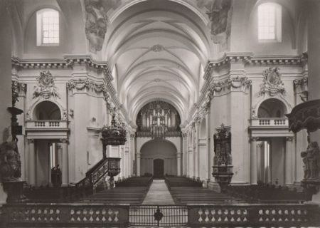 Fulda - Dom, Mittelschiff mit Hauptorgel - ca. 1965 Fulda - Dom, Mittelschiff mit Hauptorgel - ca. 1965