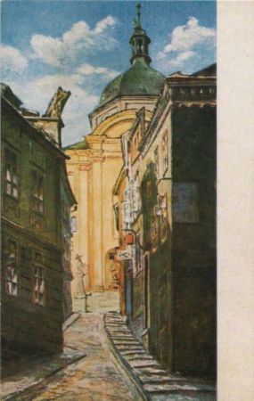 Tschechien - Olmütz - Olomouc - Michaelergasse und Kirche - 1994 Tschechien - Olmütz - Olomouc - Michaelergasse und Kirche - 1994