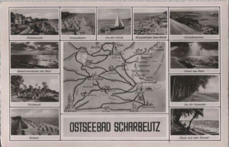 Scharbeutz - u.a. Blick auf Strand - 1957 Scharbeutz - u.a. Blick auf Strand - 1957