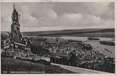 Rüdesheim - Nationaldenkmal - 1955 Rüdesheim - Nationaldenkmal - 1955