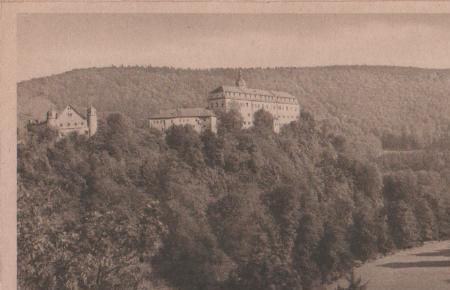 Schloss Schwarzburg mit Hirschwiese - ca. 1955 Schloss Schwarzburg mit Hirschwiese - ca. 1955