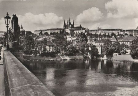 Tschechien - Prag - Praha - Prager Burg von der Karlsbrücke - 1965 Tschechien - Prag - Praha - Prager Burg von der Karlsbrücke - 1965