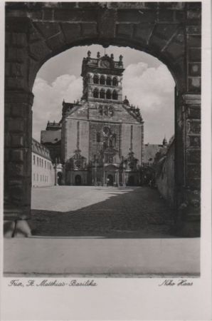 Trier - Matthias-Basilika - ca. 1950 Trier - Matthias-Basilika - ca. 1950