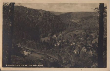 Treseburg - mit Bad und Tennisplatz - 1958 Treseburg - mit Bad und Tennisplatz - 1958