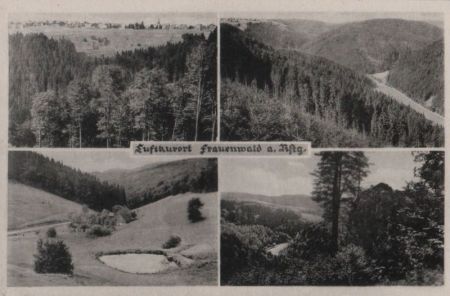 Frauenwald - 4 Teilbilder - ca. 1950 Frauenwald - 4 Teilbilder - ca. 1950