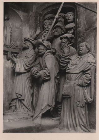 Xanten - Victorsdom, Stationsbild der Verspottung - ca. 1955 Xanten - Victorsdom, Stationsbild der Verspottung - ca. 1955
