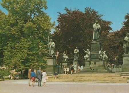 Worms - Luther-Denkmal - ca. 1975 Worms - Luther-Denkmal - ca. 1975