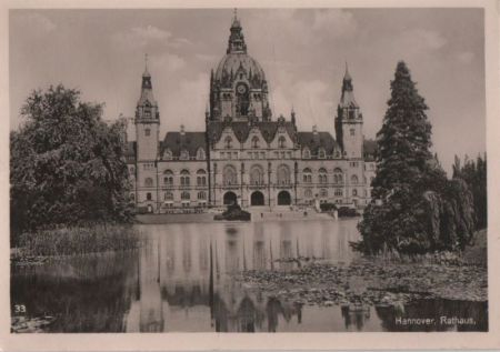 Hannover - Rathaus - ca. 1950 Hannover - Rathaus - ca. 1950