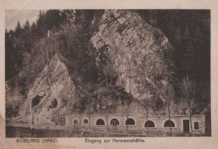Oberharz-Rübeland - Eingang zur Hermannshöhle - ca. 1935 Oberharz-Rübeland - Eingang zur Hermannshöhle - ca. 1935