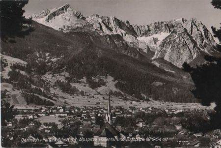 Garmisch-Partenkirchen - mit Alpspitze - 1959 Garmisch-Partenkirchen - mit Alpspitze - 1959