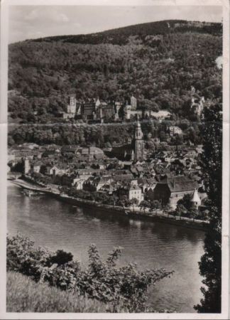 Heidelberg - Aussichtspunkt am Neckar - ca. 1965 Heidelberg - Aussichtspunkt am Neckar - ca. 1965