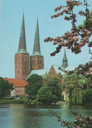 Lübeck - Blick auf den Dom - ca. 1995 Lübeck - Blick auf den Dom - ca. 1995