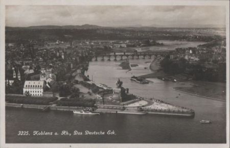 Koblenz - Das Deutsche Eck - 1932 Koblenz - Das Deutsche Eck - 1932