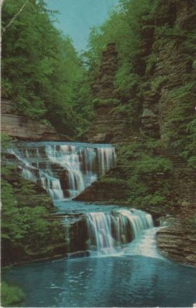 USA - Ithaca - Pinnacle Rock, Buttermilk Falls - 1963 USA - Ithaca - Pinnacle Rock, Buttermilk Falls - 1963