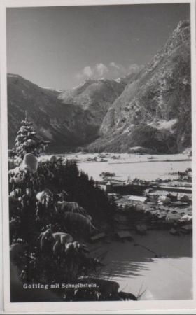 Österreich - Golling - mit Schneibstein - 1966 Österreich - Golling - mit Schneibstein - 1966