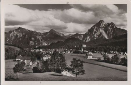 Füssen - mit Tegelberg - ca. 1960 Füssen - mit Tegelberg - ca. 1960