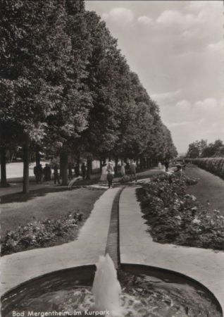 Bad Mergentheim - Kurpark - 1961 Bad Mergentheim - Kurpark - 1961