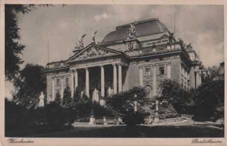 Wiesbaden - Staatstheater - 1931 Wiesbaden - Staatstheater - 1931