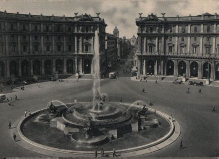 Italien - Rom - Roma - Piazza Esedra e Via Nationale - ca. 1960 Italien - Rom - Roma - Piazza Esedra e Via Nationale - ca. 1960